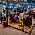 Barber shop on the road